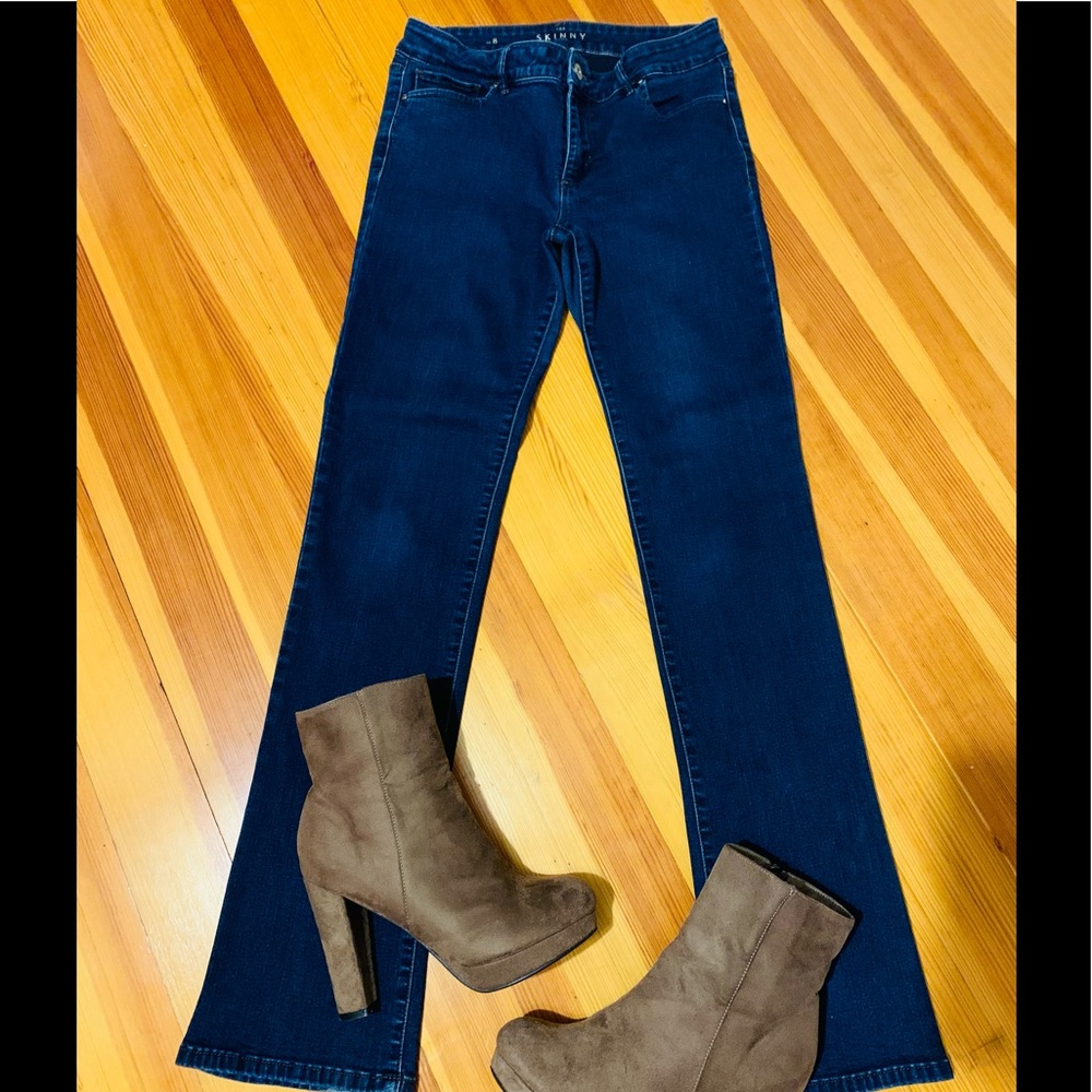 White House Black Market “The Skinny Boot” Mid-Rise Boot Cut Jeans
